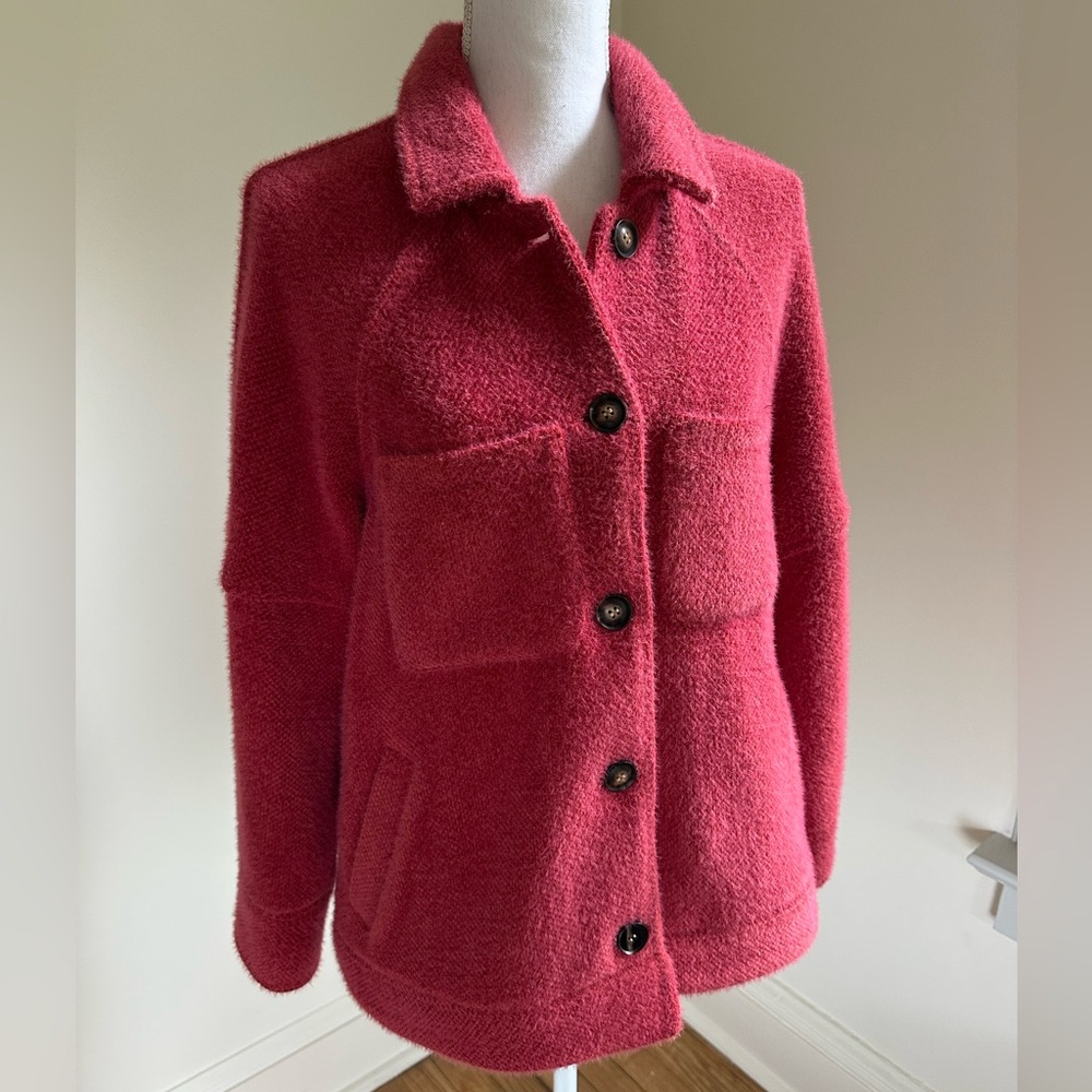 Greylin Buttoned Soft Red Jacket size Small